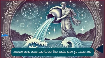 لقاء مميز.. برج الدلو يشهد حدثاً إيجابياً يغير مسار يومك الأربعاء